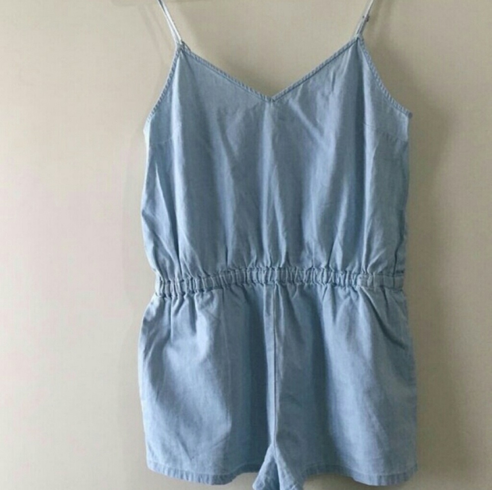 BRANDY MELVILLE DENIM ROMPER